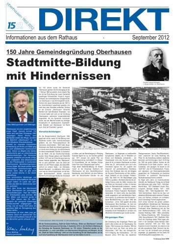 Stadtmitte-Bildung mit Hindernissen - Stadt Oberhausen