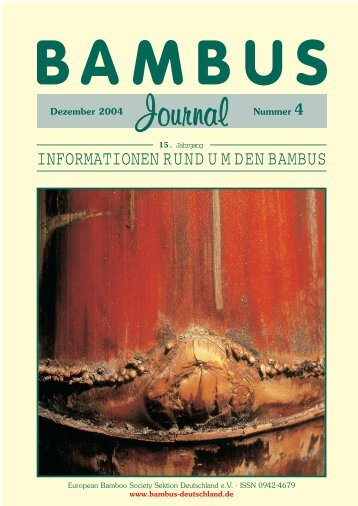 INFORMATIONEN RUND U M DEN BAMBUS - Forum