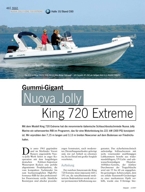 Nuova Jolly King 720 Extreme - Wassersport Keckeis