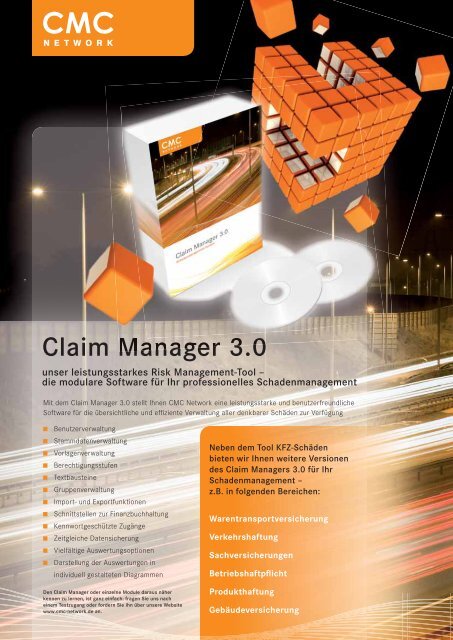 Claim Manager 3.0 - CMC Network GmbH