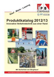 Produktkatalog 2012/13 - Peter Berghaus Verkehrstechnik