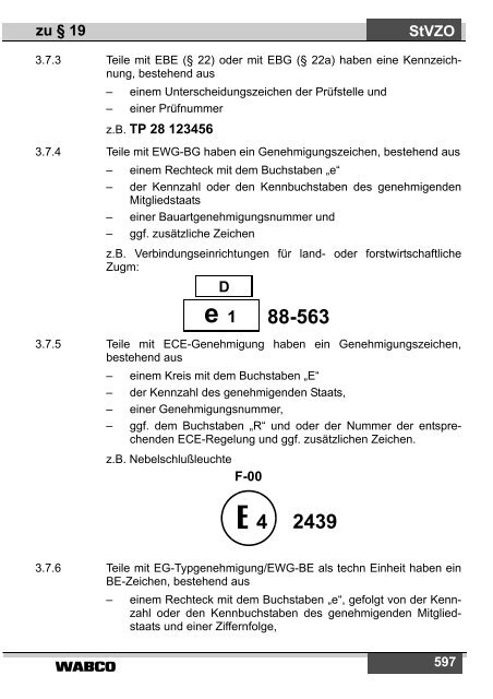 Fahrzeug Vorschriften / Vehicle Regulations - INFORM - WABCO