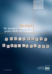 Von A bis Z: Die komplette Ausgabe des großen BERU Kfz-Lexikons