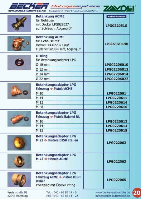 Katalog Zavoli by Becker Automobile GmbH & Co