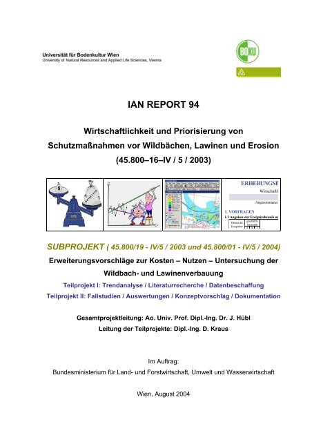 Nutzen- Untersuchung der Wildbach - Department für Bautechnik ...