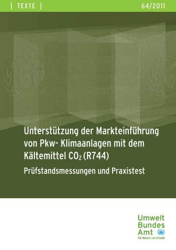 Unterstützung der Markteinführung von Pkw- Klimaanlagen mit