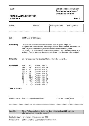 DAS - QV 2008 - Administration Aufgaben