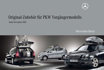 Original-Zubehör für PKW Vorgängermodelle. - Mercedes-Benz ...