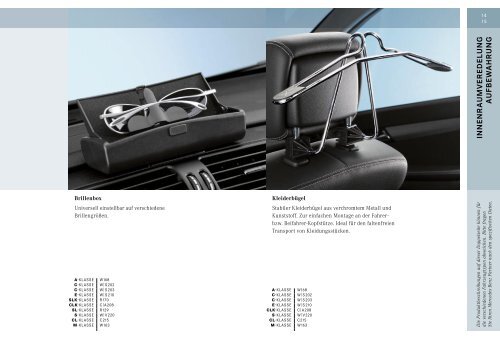 Original-Zubehör für PKW Vorgängermodelle. - Mercedes-Benz ...