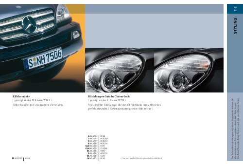 Original-Zubehör für PKW Vorgängermodelle. - Mercedes-Benz ...