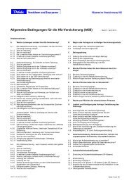 Besondere Bedingungen Fur Die Anlage Von Debeka