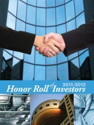 2011–2012 InVestOR HOnOR ROll - ashrae