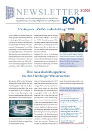 Newsletter 2005/3 - BQM