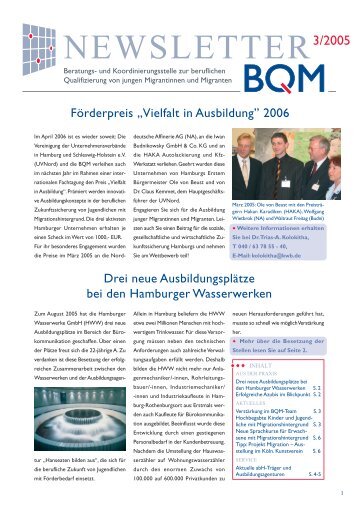 Newsletter 2005/3 - BQM