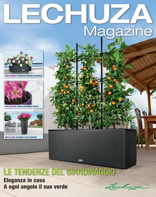 ALTO LUCIDO BIANCO AUTO-IRRIGAZIONE PIANTA D/'APPARTAMENTO Lechuza Premiuim DELTA 10 30cm di larghezza