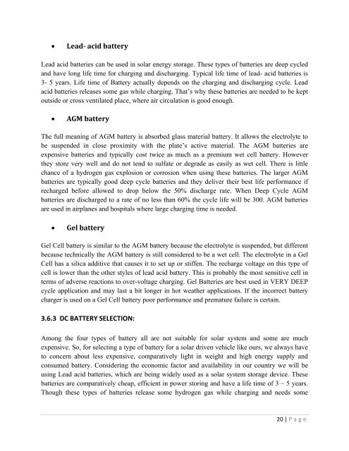 design a solar powered clean car - of DSpace - BRAC University