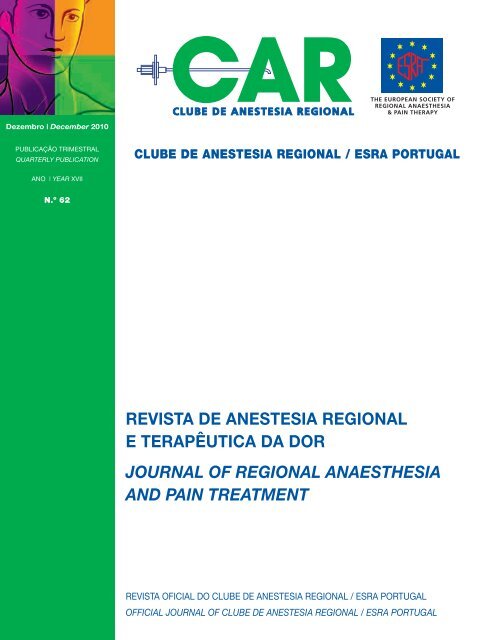 Revista N. 62 - Clube de Anestesia Regional