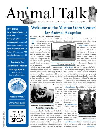 the Morton Gorn Center for Animal - The Maryland SPCA