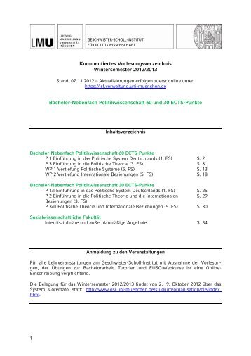 KVV BA-Nebenfach Politikwissenschaft WS 2012/13 - Geschwister ...