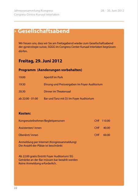 30. Juni 2012 Vorprogramm - Jahreskongress gynécologie suisse ...