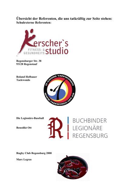 rerenten mit Logo 2010m - Realschule Regenstauf