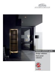 Radiator selection guide Design radiators Steel panel ... - Kermi GmbH
