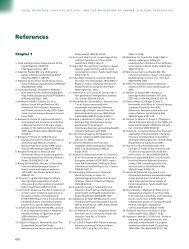 References - Food, Nutrition, and the Prevention of Cancer