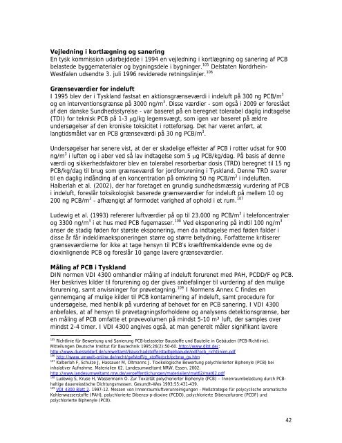 forekomst af PCB - Miljøstyrelsen