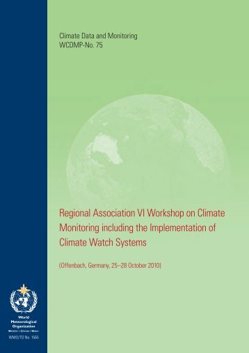 Regional Association VI Workshop on Climate Monitoring ... - WMO