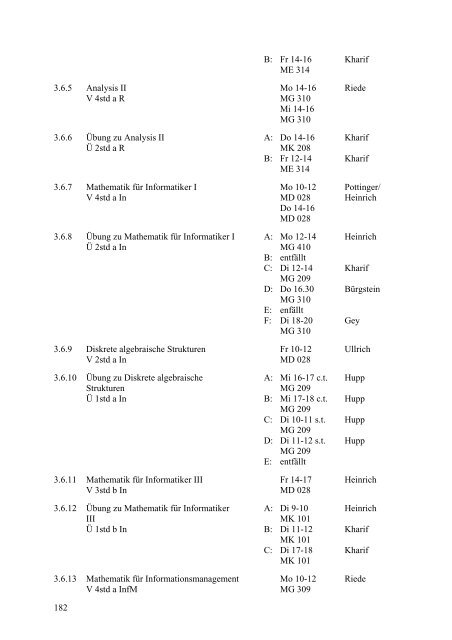 Lehrbericht 2005 - Universität Koblenz · Landau