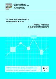 household consumption in the republic of macedonia