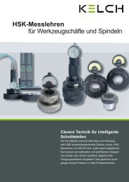 HSK-Messlehren für Werkzeugschäfte und Spindeln - Kelch GmbH