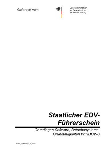 Staatlicher EDV- Führerschein