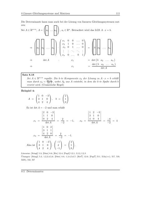 Mathematik 1 - Homepage von Georg Hoever - FH Aachen