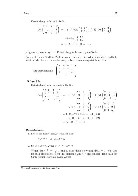 Mathematik 1 - Homepage von Georg Hoever - FH Aachen