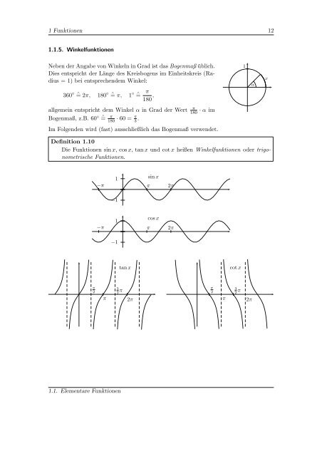 Mathematik 1 - Homepage von Georg Hoever - FH Aachen