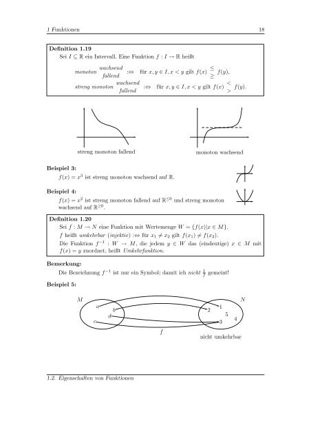 Mathematik 1 - Homepage von Georg Hoever - FH Aachen