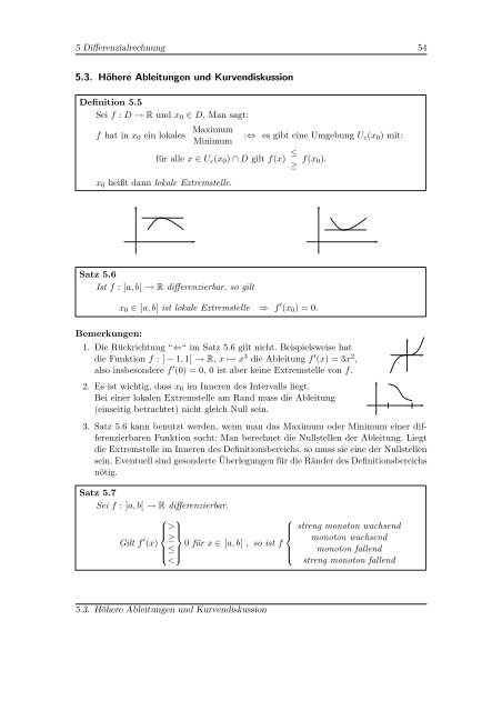 Mathematik 1 - Homepage von Georg Hoever - FH Aachen