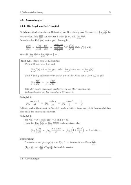 Mathematik 1 - Homepage von Georg Hoever - FH Aachen