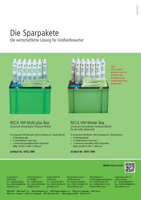 RECA Focus 2013 - Kellner & Kunz AG