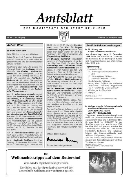 Amtsblatt - in Kelkheim