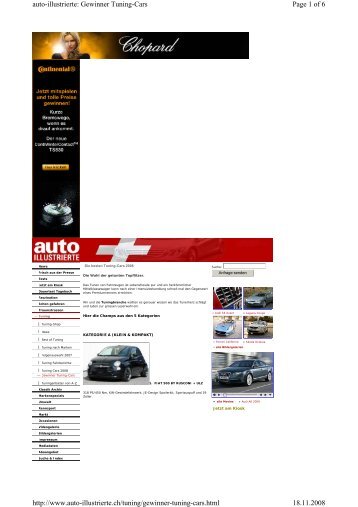 Page 1 of 6 auto-illustrierte: Gewinner Tuning-Cars 18.11 ... - Cartech