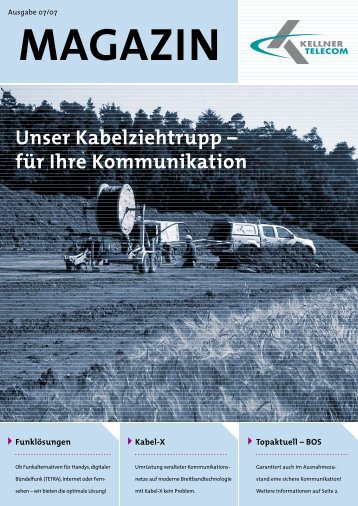 Unser Kabelziehtrupp - Kellner Telecom GmbH