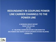 Redundancy in Coupling Power Line Carrier Channels to the Power ...