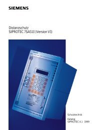 Distanzschutz SIPROTEC 7SA510 (Version V3)