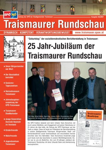 Traismaurer Rundschau - SPÖ Traismauer