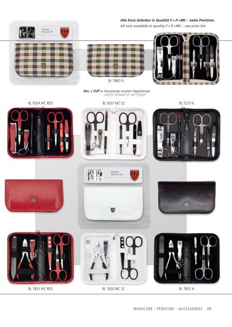 MANICURE · PEDICURE · ACCESSORIES - Kellermann & Co. Drei ...