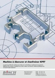 Machine à ébavurer et chanfreiner KF97 - Bösch Maschinenbau