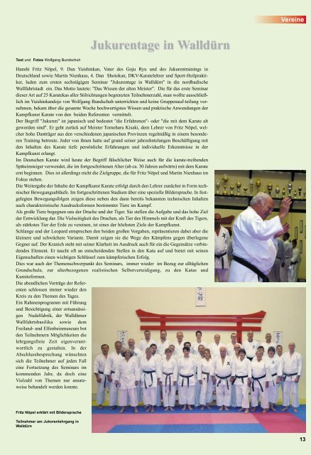 KVBW-Magazin 0905 - Bushido Oberkirch