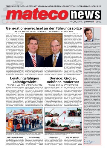 Generationenwechsel an der Führungsspitze - Mateco